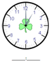 Time - Hour - Write the time (__ : __ format) - Set 2 - Math Worksheet Sample#3