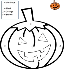 Color by Number - Single Digit - Math Worksheet Sample#6