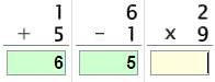 Drills - Mixed Operators - Addition, Subtraction, Multiplication - Single Digit -  Math Worksheet Sample Drill (Interactive)