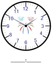 Time - 5 Minute Increments - Write the time (__ : __ format) - Set 2 - Math Worksheet SampleDynamic #3