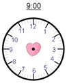 Time - Hour - Draw hands to show time -  Math Worksheet Sample Dynamic