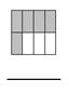 Write the fractions - Pictorial - Rectangle -  Math Worksheet Sample #1