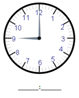 Time - Hour - Write the time (__ : __ format) - Set 2 - Math Worksheet SampleDynamic