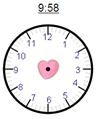 Time - 1 Minute Increments - Draw hands to show time -  Math Worksheet Sample Dynamic #2