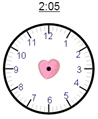 Time - 5 Minute Increments - Draw hands to show time -  Math Worksheet Sample Dynamic #2