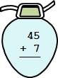 Addition - Two Digit  - Mixed - Set 1 (Add Single digit to a 2 Digit Number) -  Math Worksheet Sample Dynamic #5