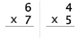 Multiplication : Single Digit - Tables of 0 to 7 ([0 - 7] X [0 - 9]) - Math Worksheet SampleDrill (Dynamic)