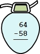 Subtract a number - (With Borrowing/Trading) - Two Digit -  Math Worksheet Sample Dynamic #5