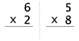 Multiplication : Single Digit - Tables of 0 to 6 ([0 - 6] X [0 - 9]) -  Math Worksheet Sample Drill (Dynamic)